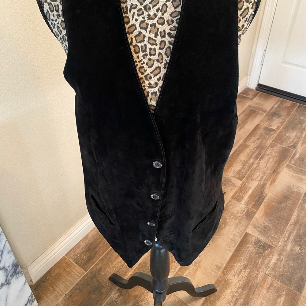 Black Leather Vest.